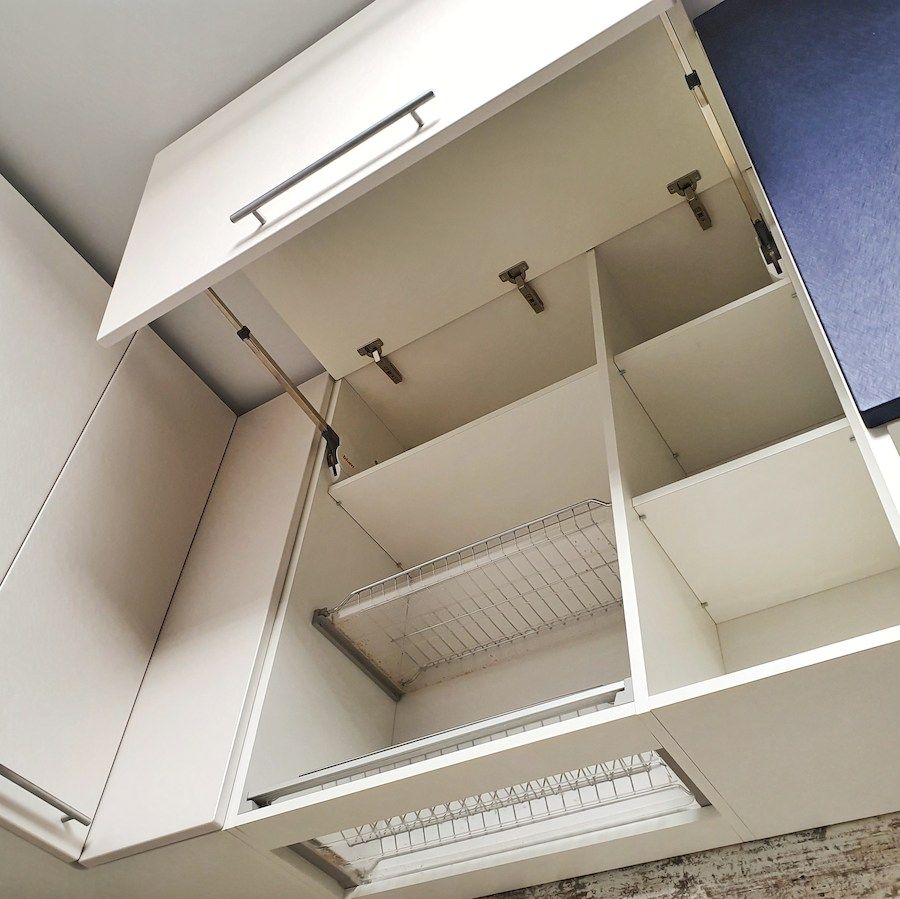 Белый кухонный гарнитур-Кухня МДФ в ПВХ «Модель 555»-фото3