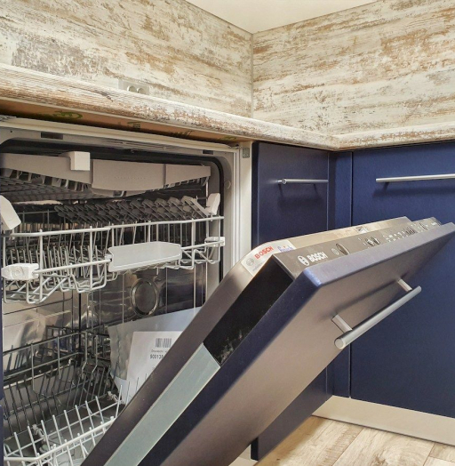 Белый кухонный гарнитур-Кухня МДФ в ПВХ «Модель 555»-фото9